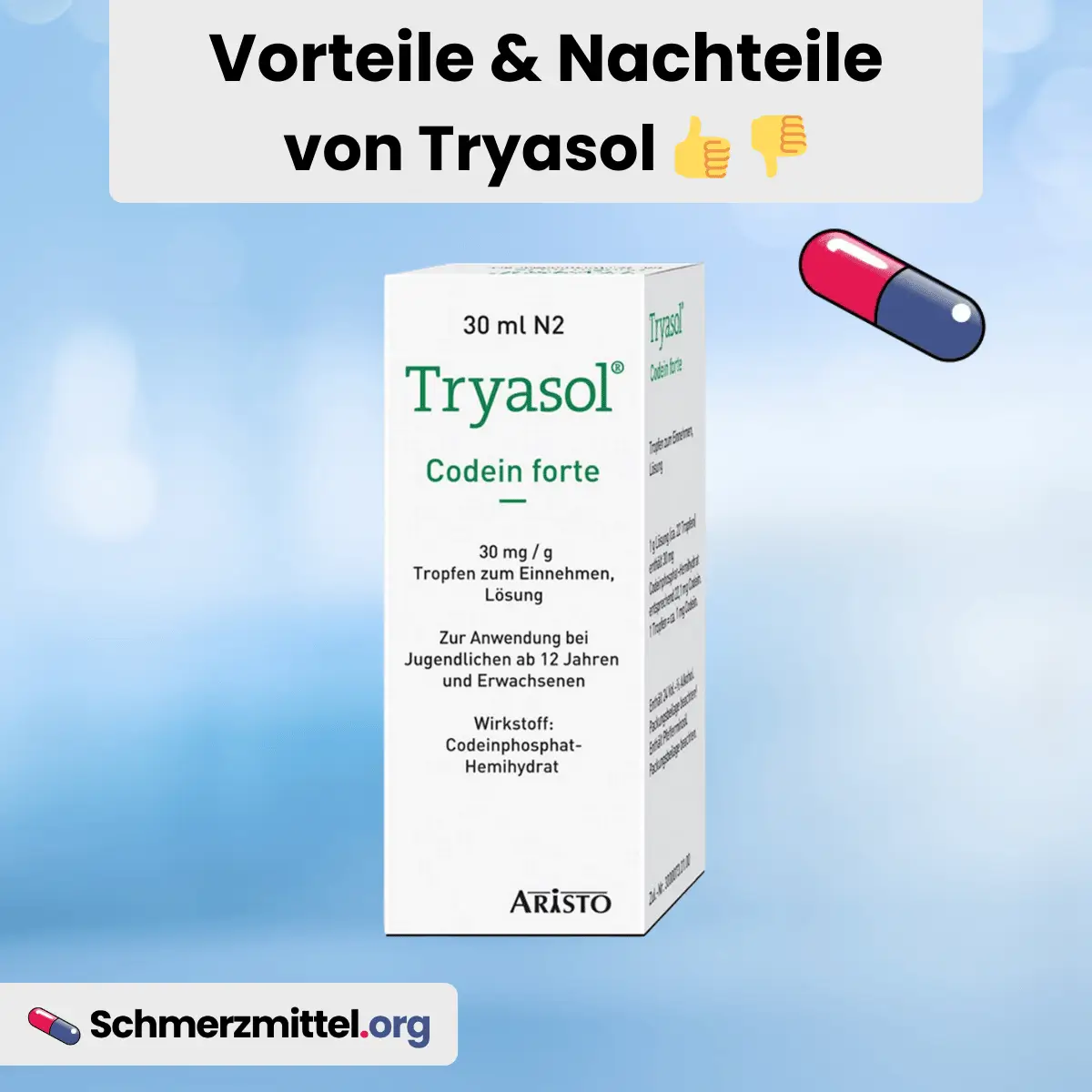 Schmerzmittel Vorteile Nachteile von Tryasol codein