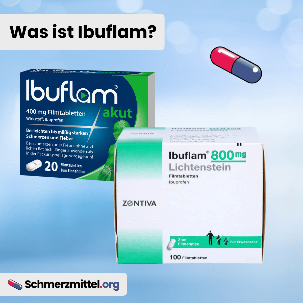 Schmerzmittel Was ist Ibuflam 600 800 400
