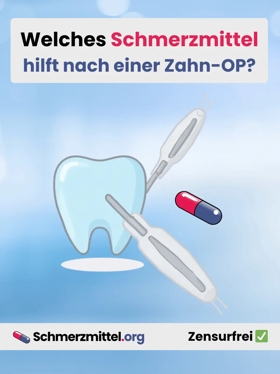 Welches Schmerzmittel bei schmerzen nach einer zahn operation Teilen