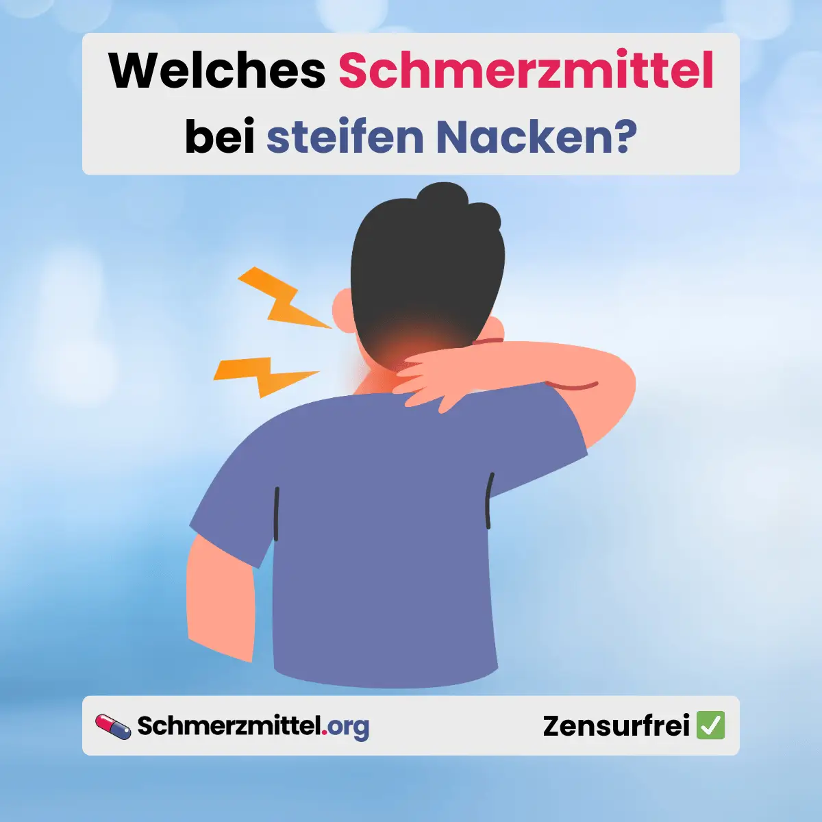 Welches Schmerzmittel bei steifen Nacken