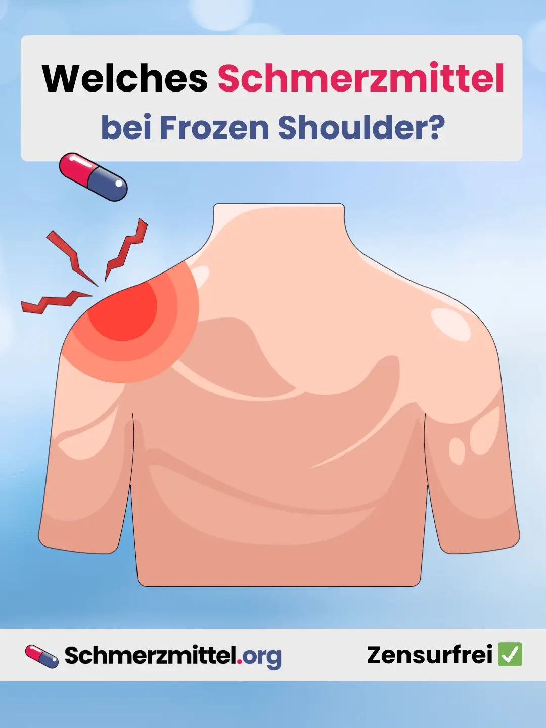 Wir haben dir hoffentlich geholfen und dir passende Schmerzmittel bei einer Frozen Shoulder genannt. Auch unsere Anbieter-Nennung ist hoffentlich passend, denn wir haben über 20 Jahre Erfahrung und kennen den Markt genau. Wir schützen dich vor illegalen Shops! Wenn du möchtest, kannst du unseren Artikel gerne teilen. 📦