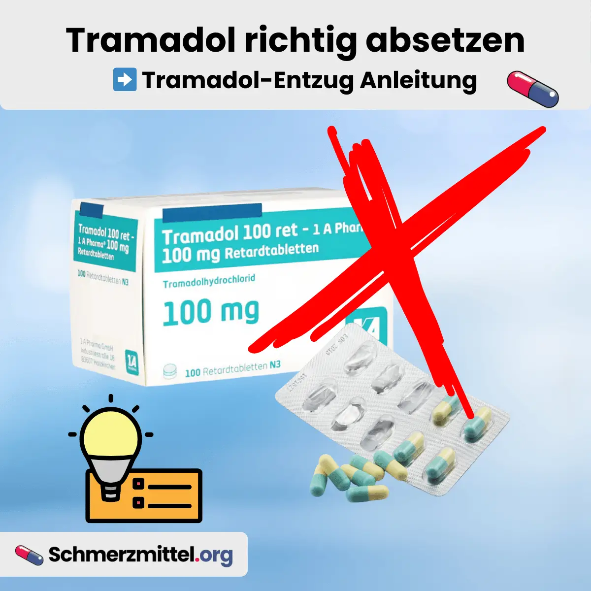 Tramadol Entzug Schmerzmittel absetzen