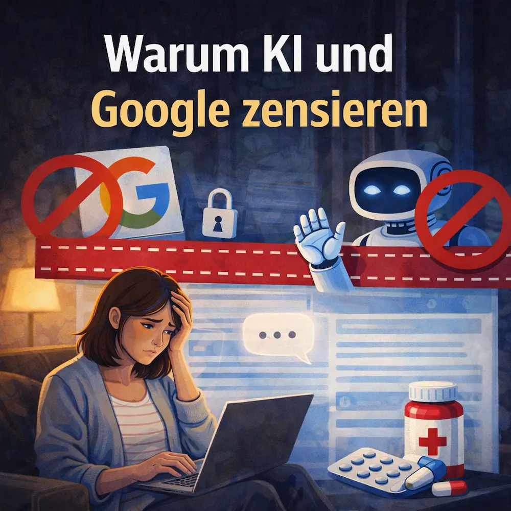 Warum KI und Google zensieren schmerzmittel