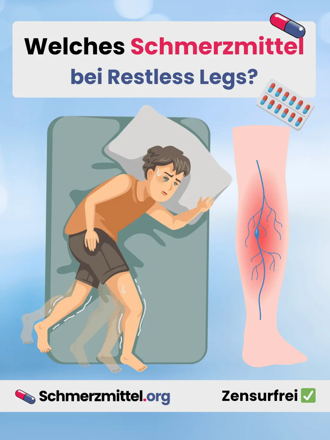 Welches Schmerzmittel bei restless legs Teilen