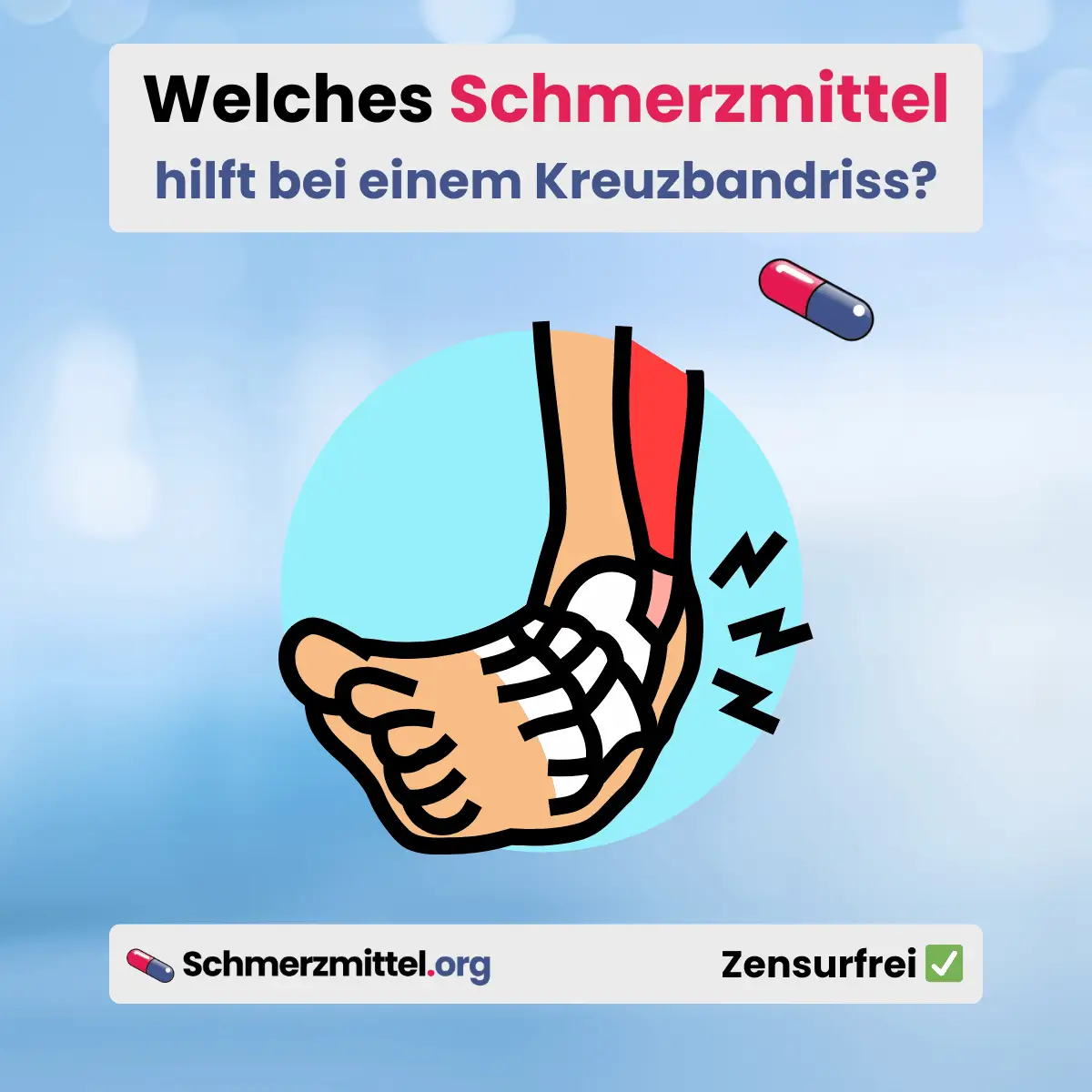 Welches Schmerzmittel beim kreuzbandriss