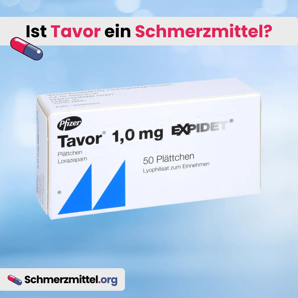 ist tavor ein schmerzmittel