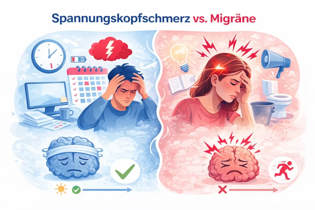 spannungskopfschmerzen-migräne-unterschiede