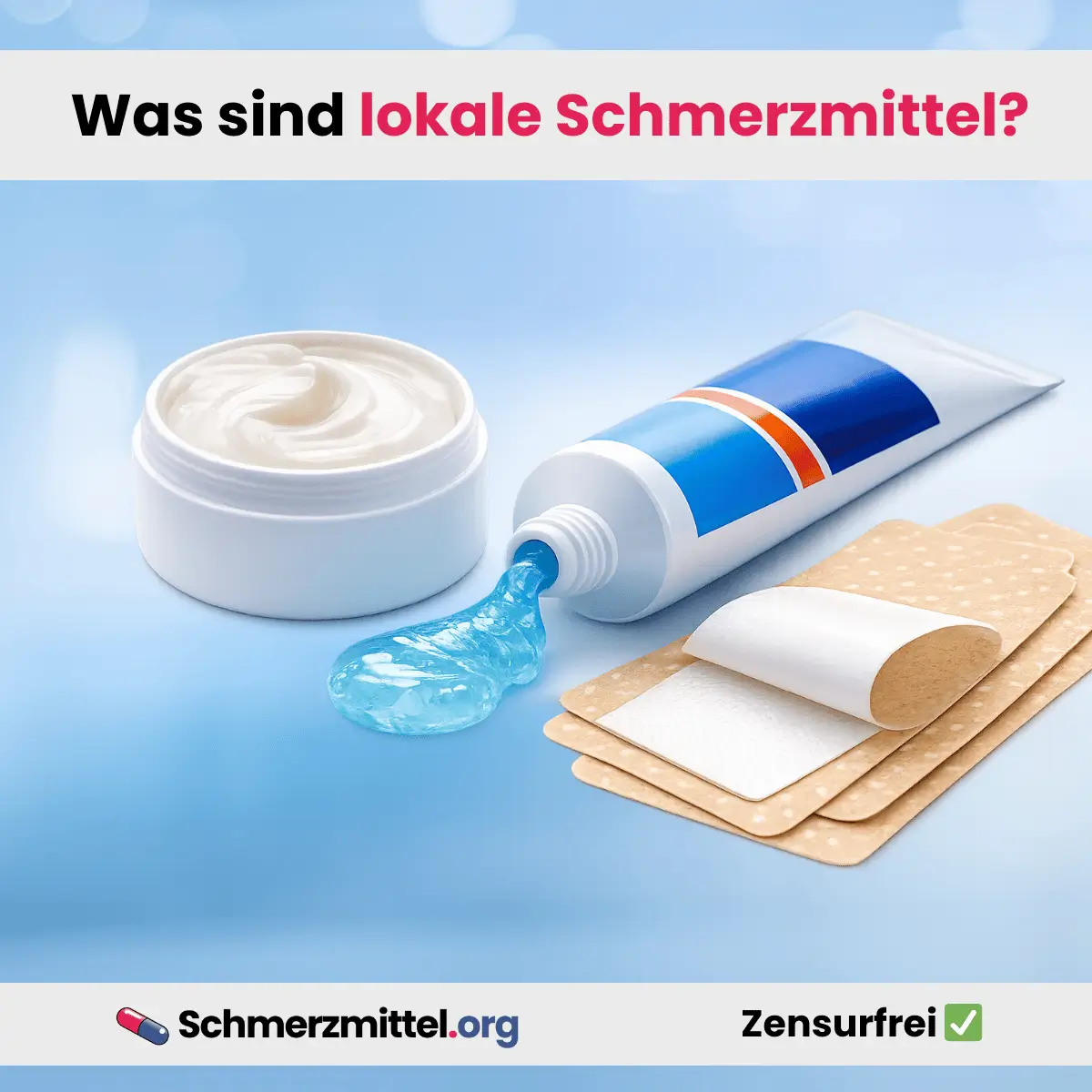 was sind lokale schmerzmitel pflaster gele salben