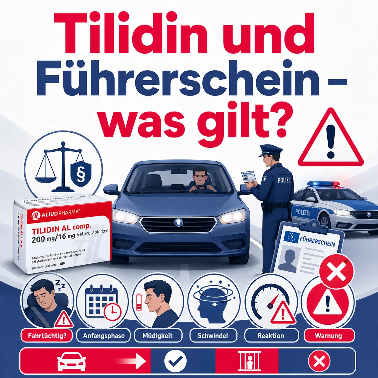 Tilidin und Führerschein - was gilt