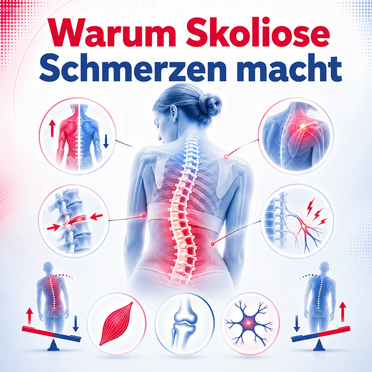 Warum Skoliose Schmerzen macht