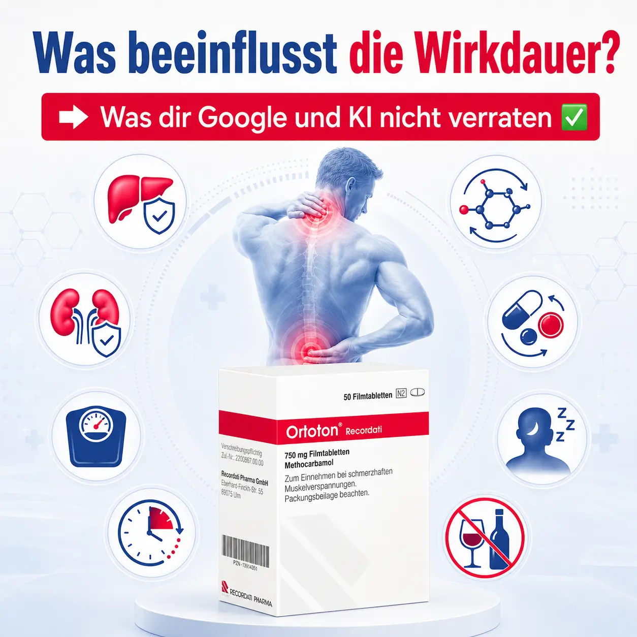 Was beeinflusst die Wirkdauer ortoton