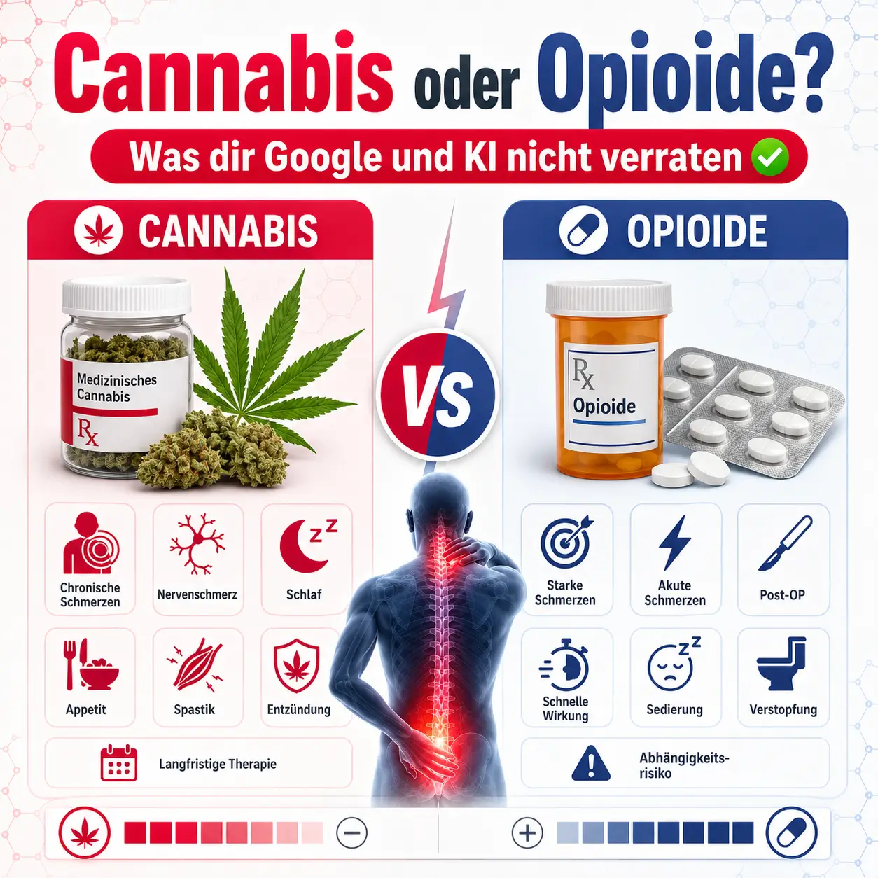 cannabis oder opioide schmerzmittel